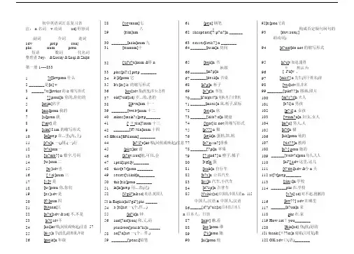 初中英语单词大全默写新版(带音标)
