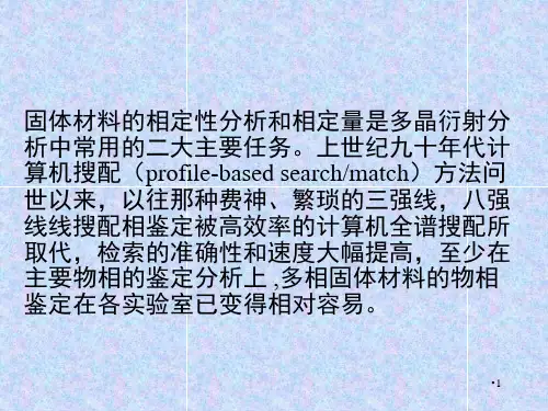 固体材料XRD全图拟合相定量分析PPT课件