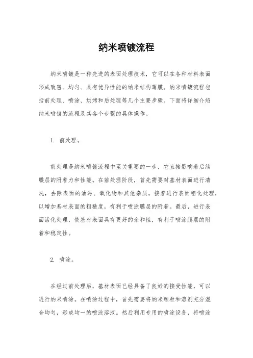 纳米喷镀流程