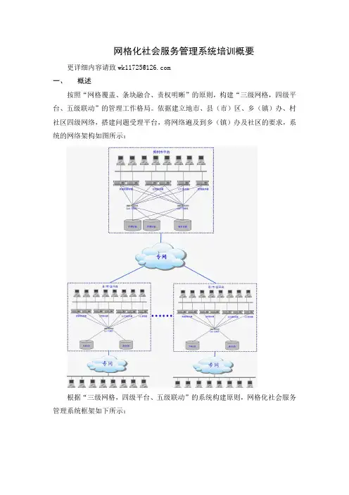 网格化社会服务管理系统介绍