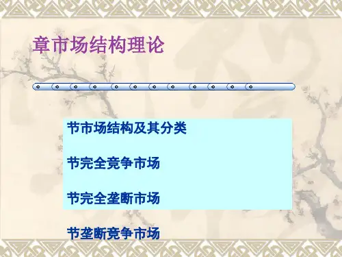 西方经济学之市场结构理论(PPT 78张)