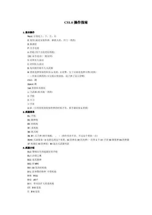 CS1.6操作指南