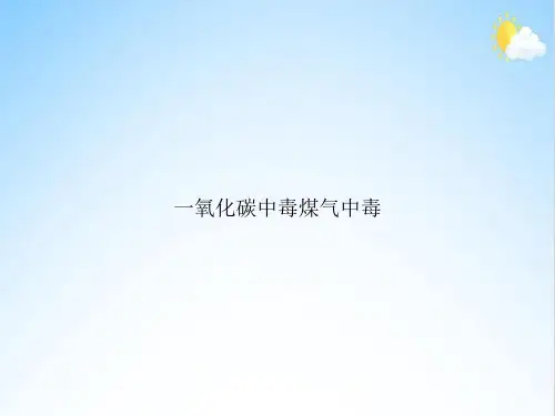 一氧化碳中毒煤气中毒