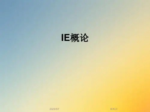 IE概论_