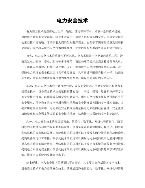 电力安全技术