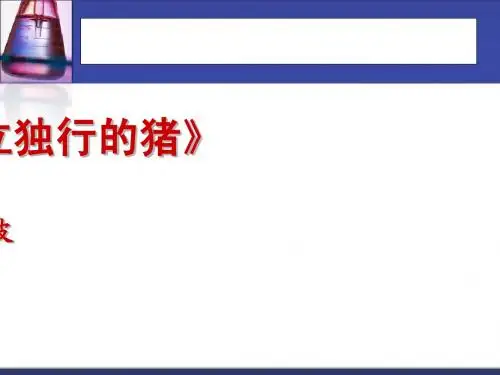 七、一只特立独行的猪