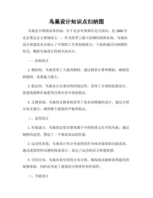 鸟巢设计知识点归纳图