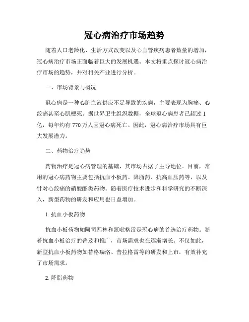 冠心病治疗市场趋势
