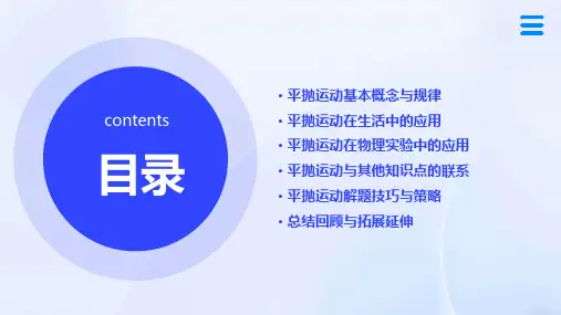 高考物理总复习课件平抛物体的运动规律及其应用