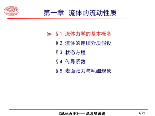 流体的流动性质