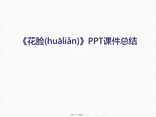 《花脸》PPT课件总结讲课教案汇编