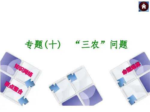 【历史课件】2015中考历史总复习：“三农”问题