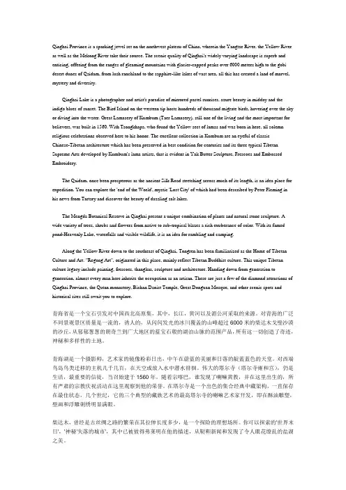 青海英文介绍