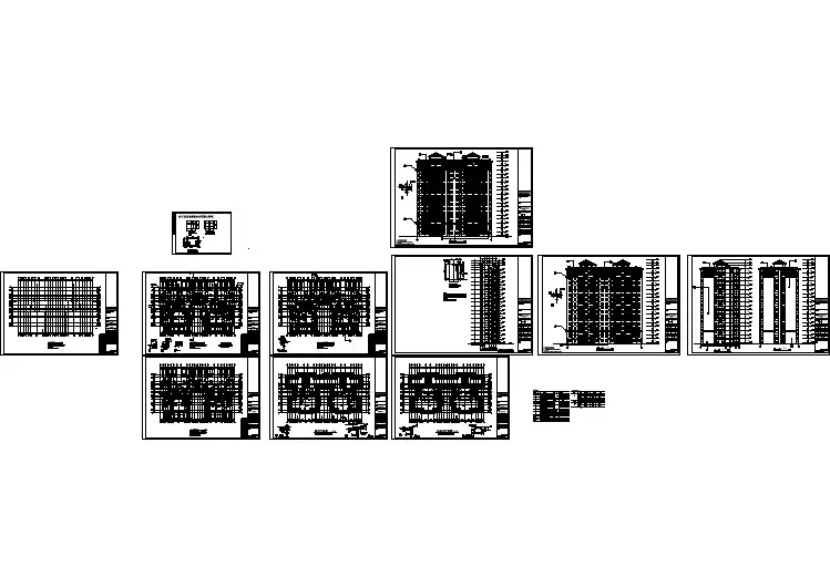 某地一梯四户18层框剪结构小高层建筑方案图