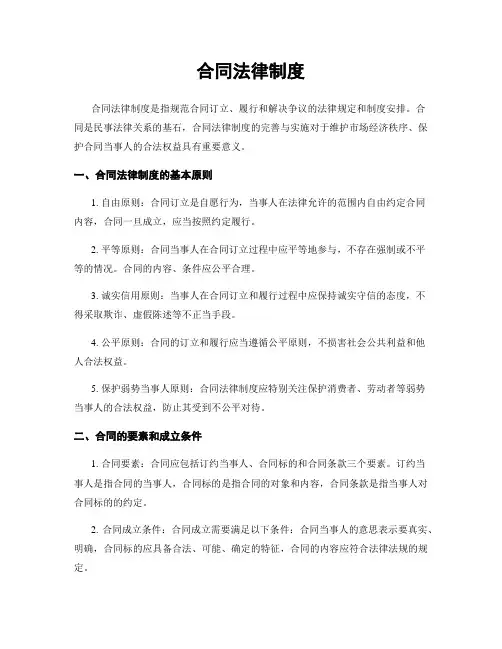 合同法律制度