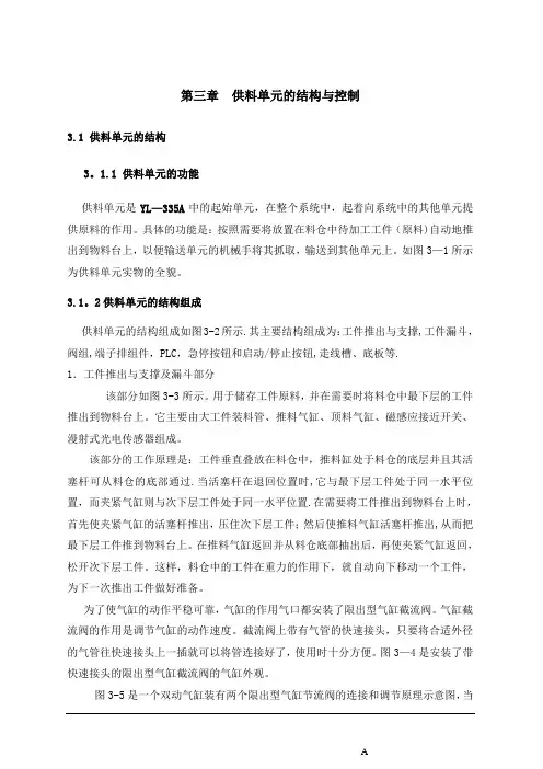 PLC的自动化生产线--供料单元的结构与控制