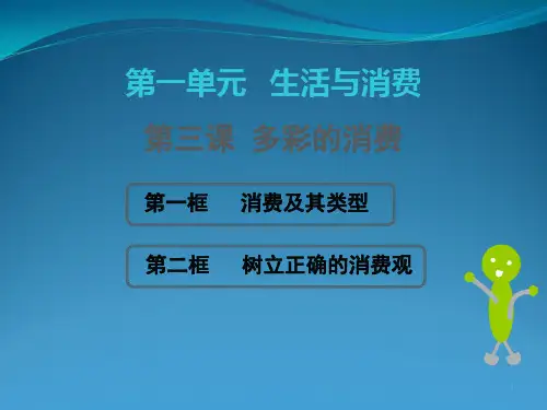 第三课多彩的消费课件