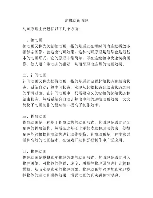 定格动画原理