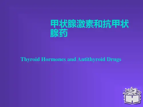 甲状腺及抗甲状腺素药ppt课件