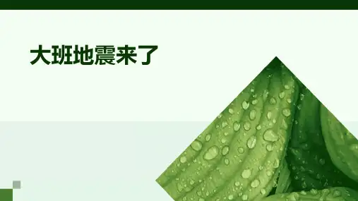 大班地震来了ppt课件