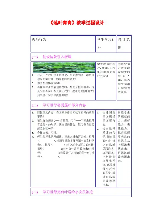 莲叶青青
