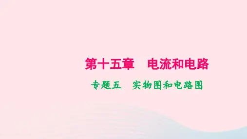 人教版九年级物理上册同步教学第15章 专题5 实物图和电路图