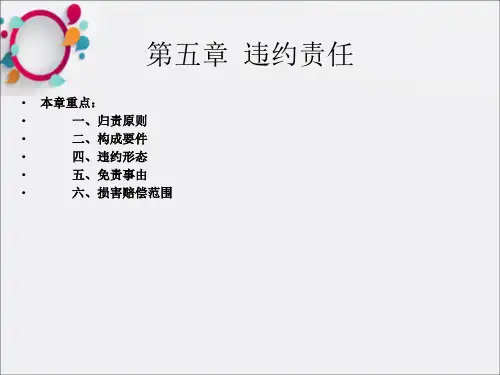 【法学】合同法-违约责任ppt模版课件
