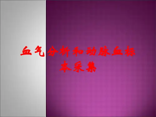 血气分析和动脉血标本采集