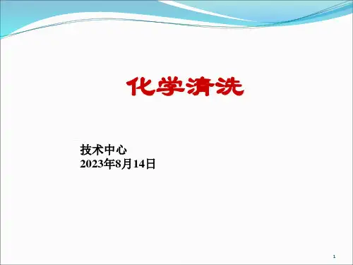 化学清洗(每周一讲省名师优质课赛课获奖课件市赛课一等奖课件