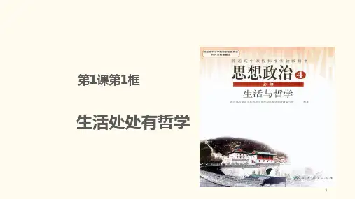 1-1生活处处有哲学课件-高中政治人教版必修四生活与哲学
