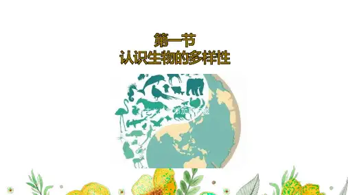 【课件】第一节  认识生物的多样性