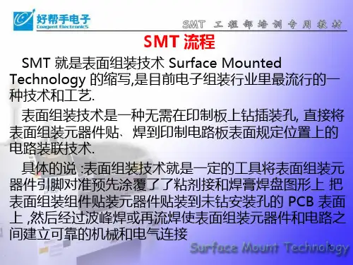 SMT-流程及相关注意事项PPT课件