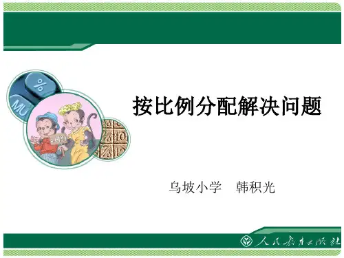 按比分配解决问题