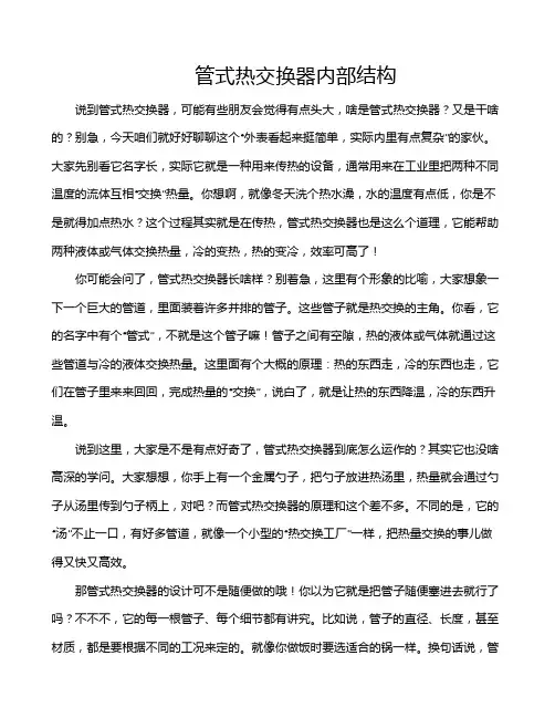 管式热交换器内部结构