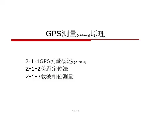 GPS测量原理
