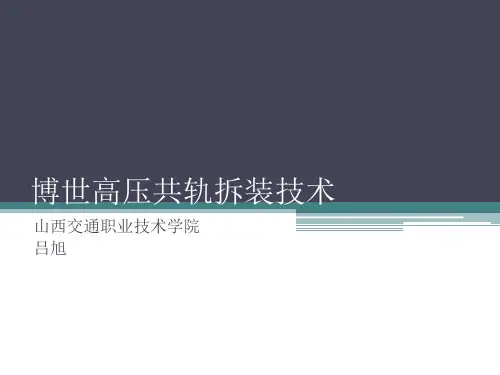 博世高压共轨拆装技术 精品