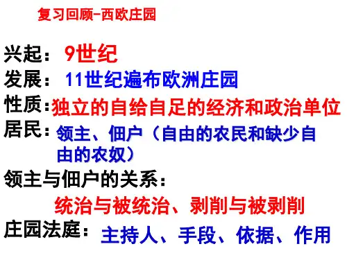 人教部编版历史九上中世纪城市和大学的兴起【】PPT教学课件