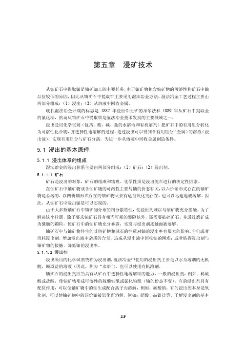 浸矿技术