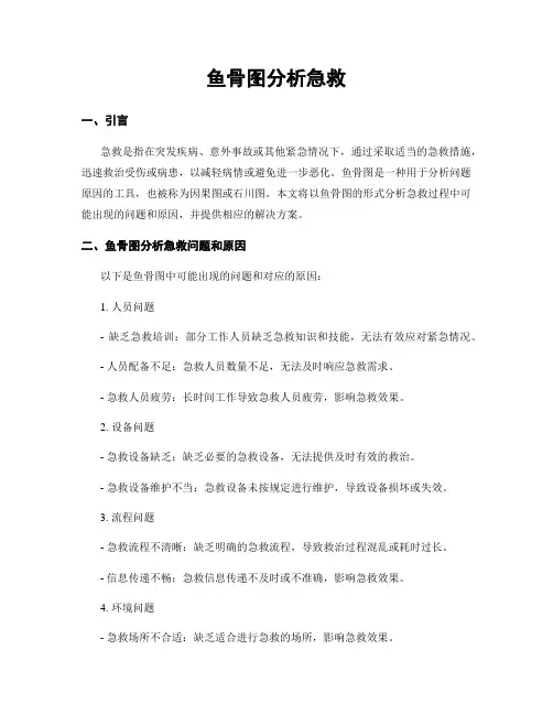 鱼骨图分析急救