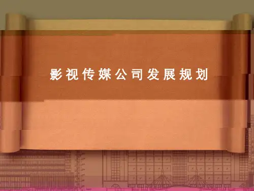 影视传媒公司发展规划