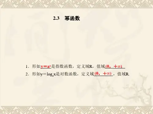 高一数学幂函数PPT 课件