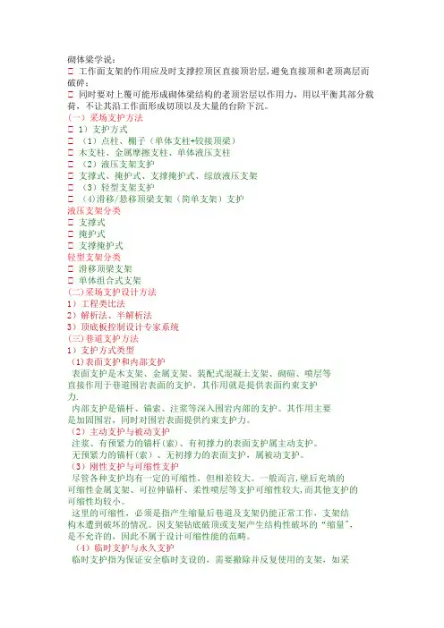 采场与巷道支护设计