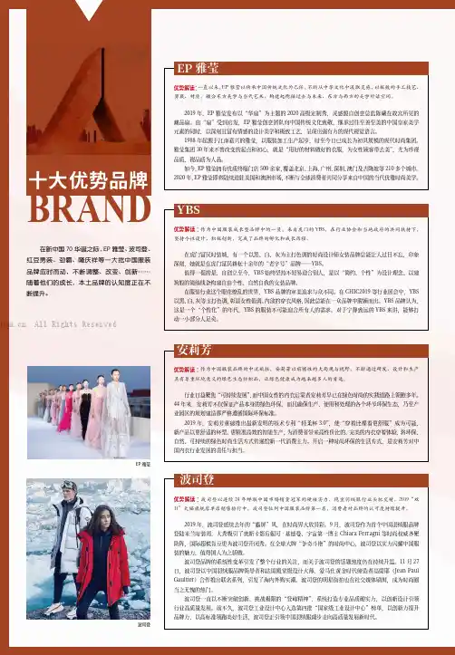 十大优势品牌