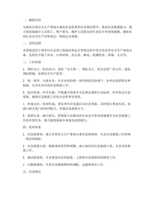 水利_安全生产_应急预案