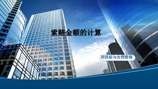 4.8.5 索赔金额的计算[15页]