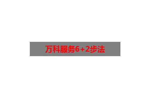 万科6+2服务步法
