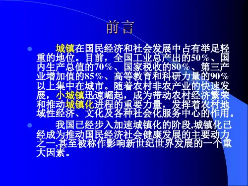 城镇规划第一章1PPT课件