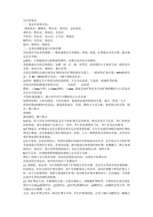 岩石的鉴定