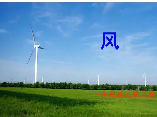 一年级语文下册《风》课件