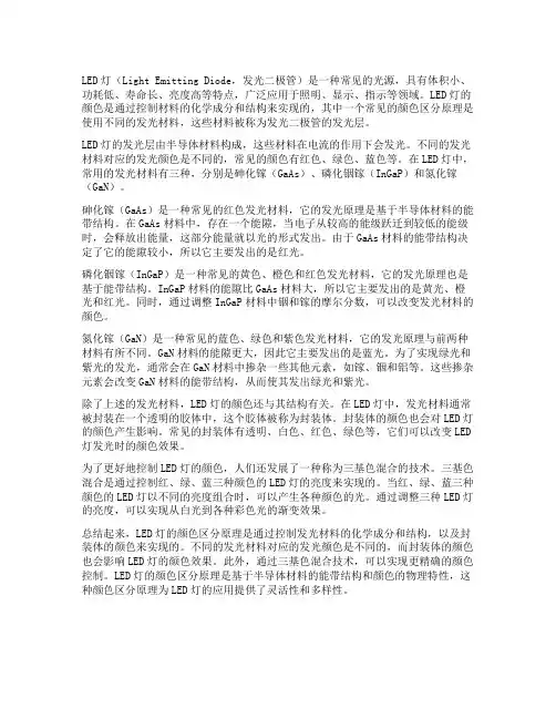 led灯颜色bin区分原理